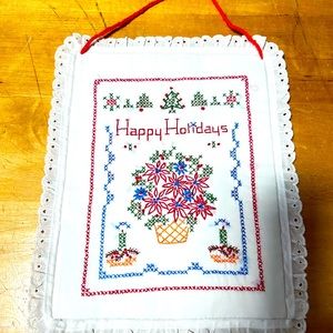 Antique Holiday Handmade Sign